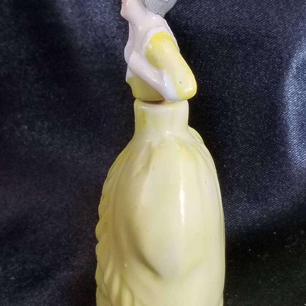 Germany Figural Perfume Bottle Woman in dress Porcelain c.1910