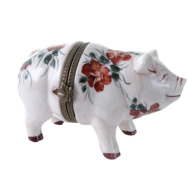 1990er Jahre Studio USA Pig Trinket Box handbemalt