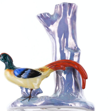 1930's Noritake Luserware Bird of Paradise vase