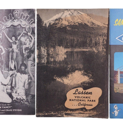 1940's 50's San Francisco California Tourist Booklets  Lassen Volcanic National