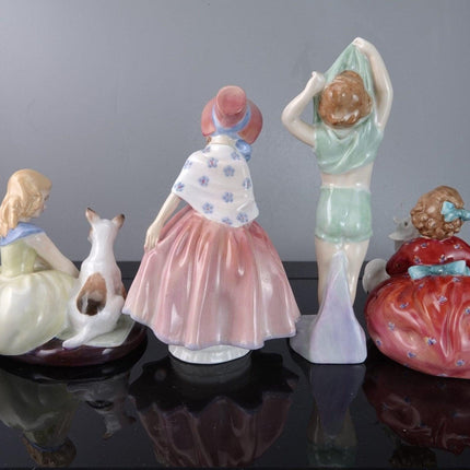 1940er-60er Jahre Royal Doulton Kinder- und Hundegrundstück