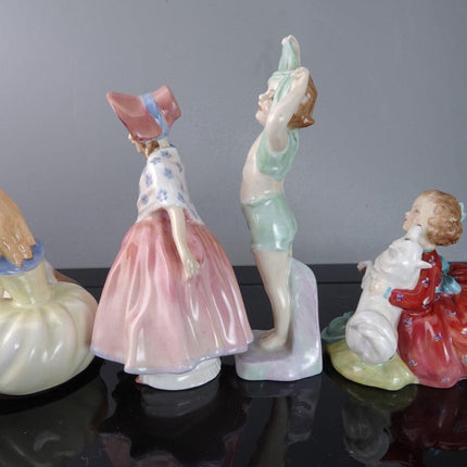 1940er-60er Jahre Royal Doulton Kinder- und Hundegrundstück