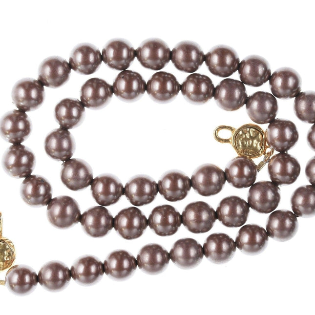 Französische Chanel Chunky 30" Perlenkette aus den 1980er Jahren