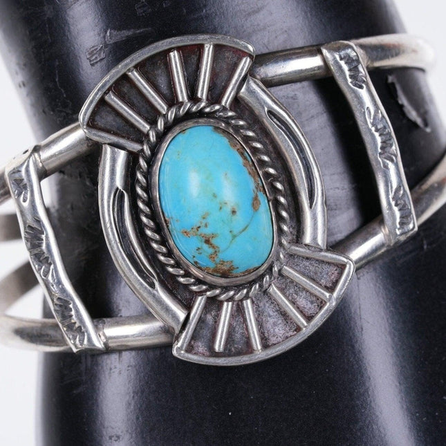 6 5/8" vintage Navajo sterling/Turquoise cuff bracelet