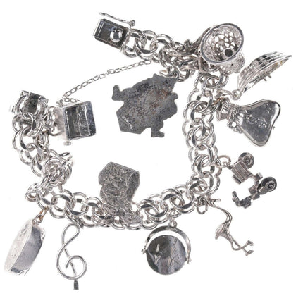 Vintage Sterling silver charm bracelet
