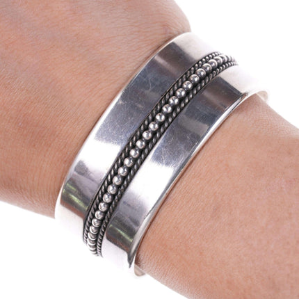 Thick Ron Yazzie Navajo Sterling bracelet