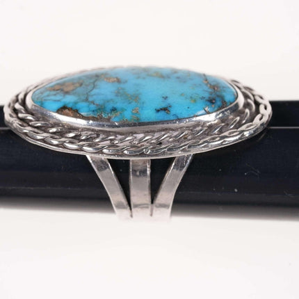 sz8.5 Vintage Navajo Sterling and turquoise ring1
