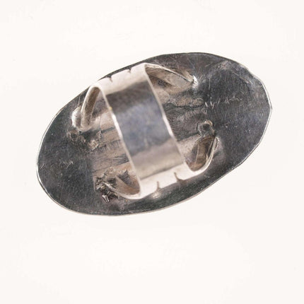 sz8.5 复古纳瓦霍纯银和绿松石戒指