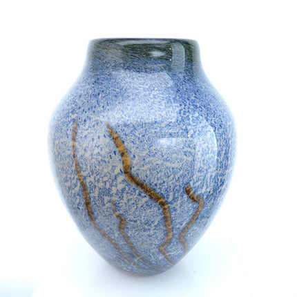 1979 11" Michael Cohn MCM Art Glass Vase