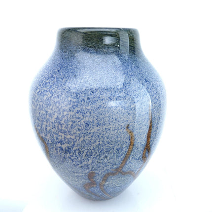 1979 11" Michael Cohn MCM Art Glass Vase