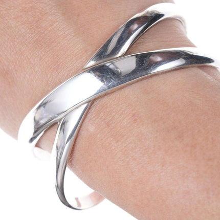 Retired James Avery Sterling X Infinity cuff bracelet