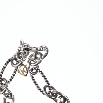 16" 10mm David Yurman Sterling/18k Figaro Chain