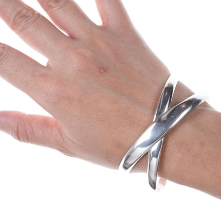 Retired James Avery Sterling X Infinity cuff bracelet