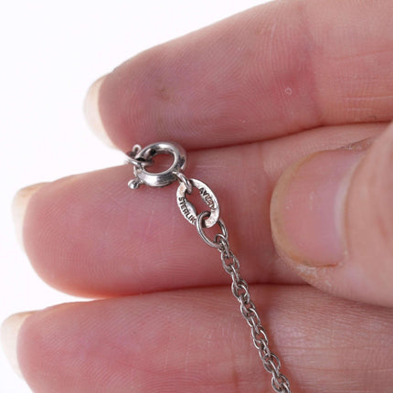 Pensionierter James Avery Sterling-Anhänger mit offenem Herz auf Kreis-Charm-Halter an 24-Zoll-Halskette