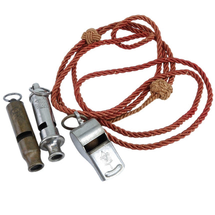 3 Early Boy Scout whistles