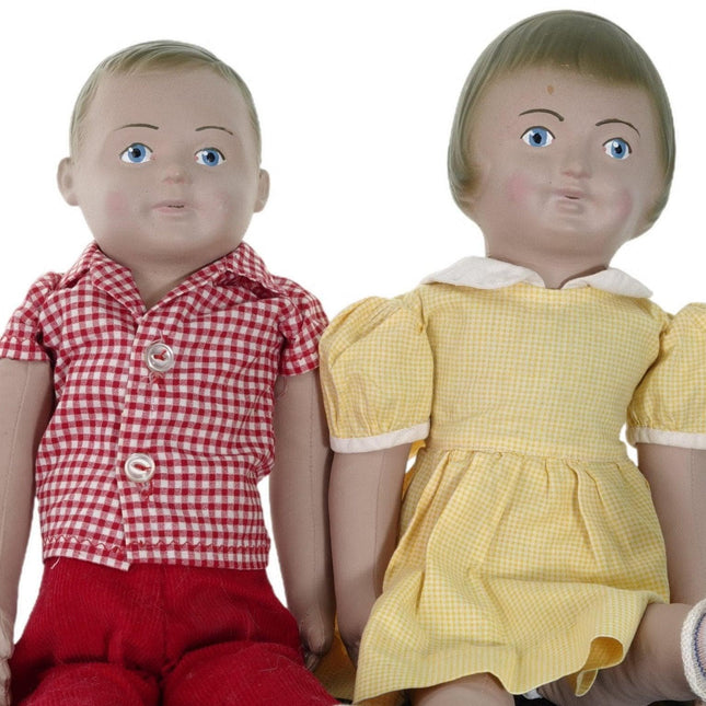 1950 年代玛莎·蔡斯男孩和女孩娃娃