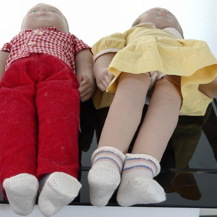 1950 年代玛莎·蔡斯男孩和女孩娃娃