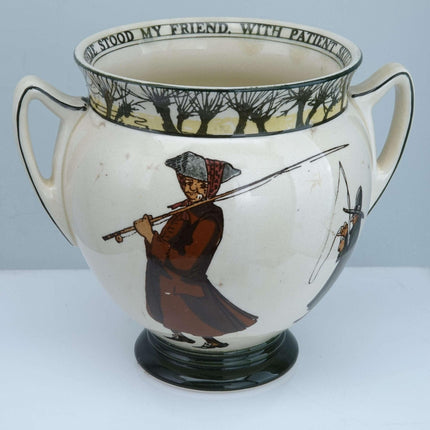 c1905 Royal Doulton Gallant Fishers Isaac Walton Ware Loving Cup Noke