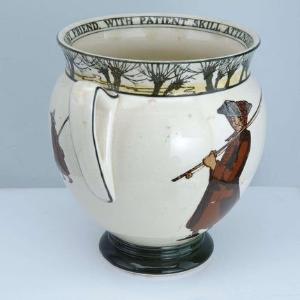 c1905 Royal Doulton Gallant Fishers Isaac Walton Ware Loving Cup Noke