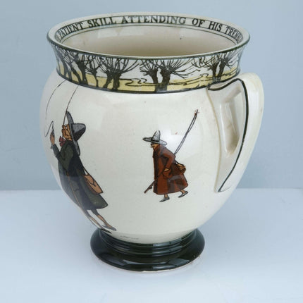 c1905 Royal Doulton Gallant Fishers Isaac Walton Ware Loving Cup Noke