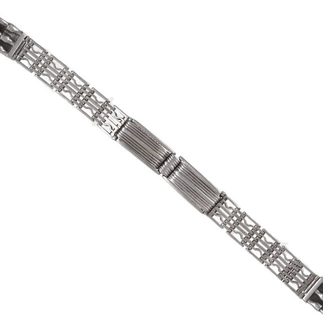 c1920's Art Deco Russian 875 Silver Ladies Watch Band