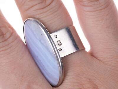 尺寸 7 现代主义纯玛瑙戒指，由 M Hukulak 波兰设计师设计