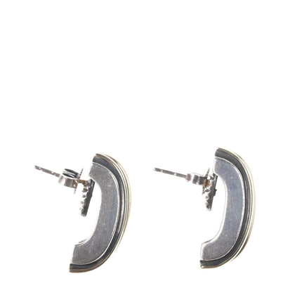 David Yurman Sterling/14k cable stud earrings
