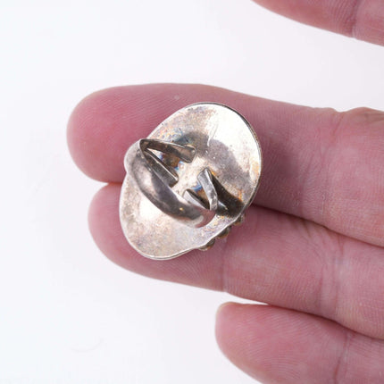 尺寸 5.5 复古纳瓦霍纯银和绿松石戒指