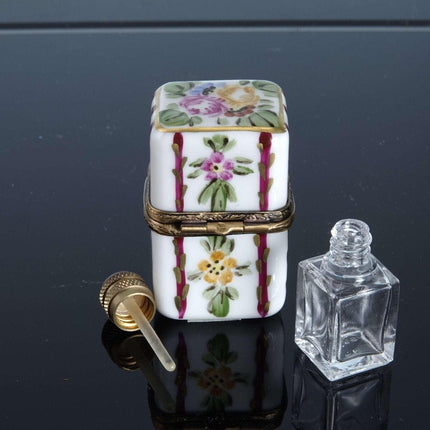 Limoges Trinket Box Perfume bottle Holder 1