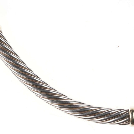 David Yurman Sterling/14k Kabelhalskette