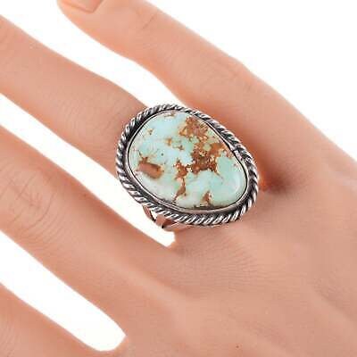 sz7.5 Vintage Navajo silver and turquoise ring x