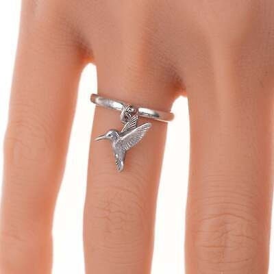 Sz6 Retired James Avery Sterling Hummingbird ring