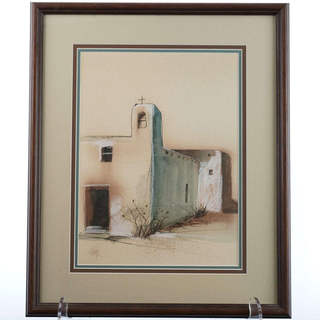Jerry Seagle Texas Mission Watercolor