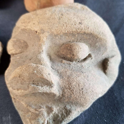 Pre Columbian Pottery Lot Bildnispfeife? Figuraler Topf Azteken-Inka-Indianer