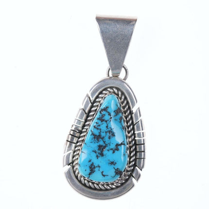 Southwestern sterling turquoise pendant