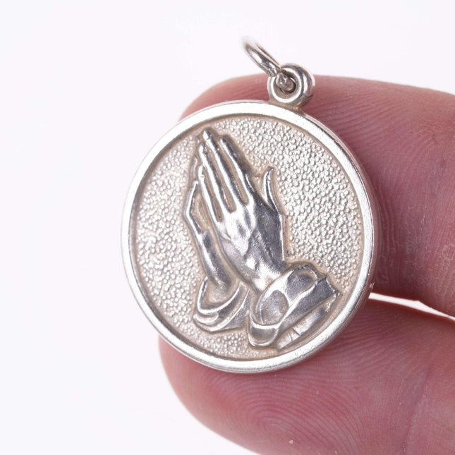Retired James Avery Sterling Praying hands charm