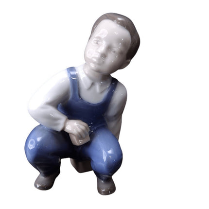 Bing und Gröndahl „Der kleine Spieler“ Porzellanfigur um 1960 2402