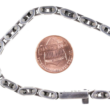 7.5" Vintage mexican sterling link bracelet