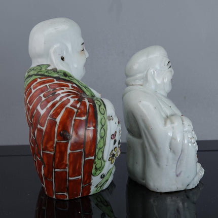 Antike chinesische Porzellan-Buddha-Figuren