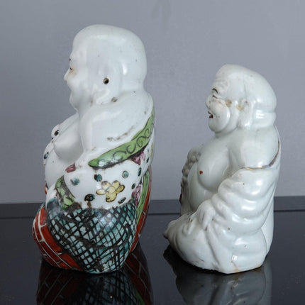 Antike chinesische Porzellan-Buddha-Figuren