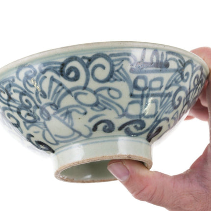 Antique Chinese blue underglaze bowl