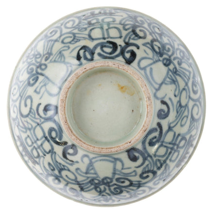 Antike chinesische blaue Unterglasurschale