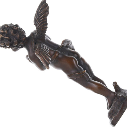 Auguste Moreau (1834 – 1917) Französische Bronzeskulptur Putti mit Becken