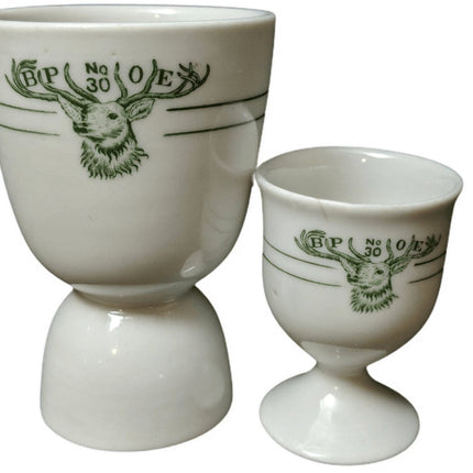 BPOE No 30 ร้านอาหาร New Orleans Elk Lodge China Egg Cups