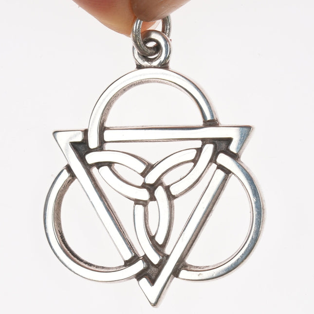 Retired James Avery celtic holy trinity pendant in sterling