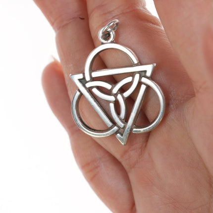 Retired James Avery celtic holy trinity pendant in sterling
