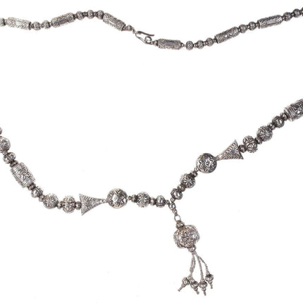 Vintage Perlenkette aus Sterlingsilber