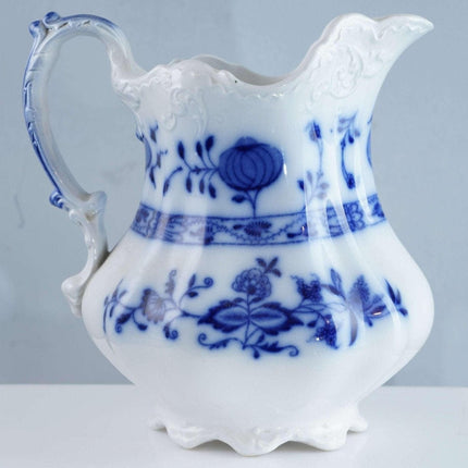 c1900 Johnson Brothers Holland Flow Blue Pitcher