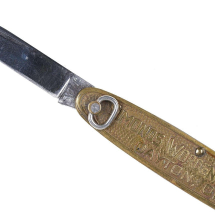 c1910 Simonds Worden White Pocket Knife Dayton Ohio Machine Knives Bars and Plat
