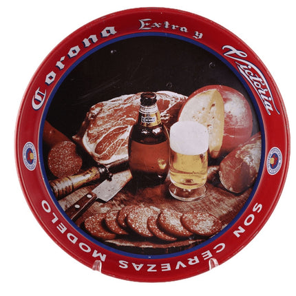 c1960's Modello, Corona, Victoria, Mexican Beer Tray 13.25"